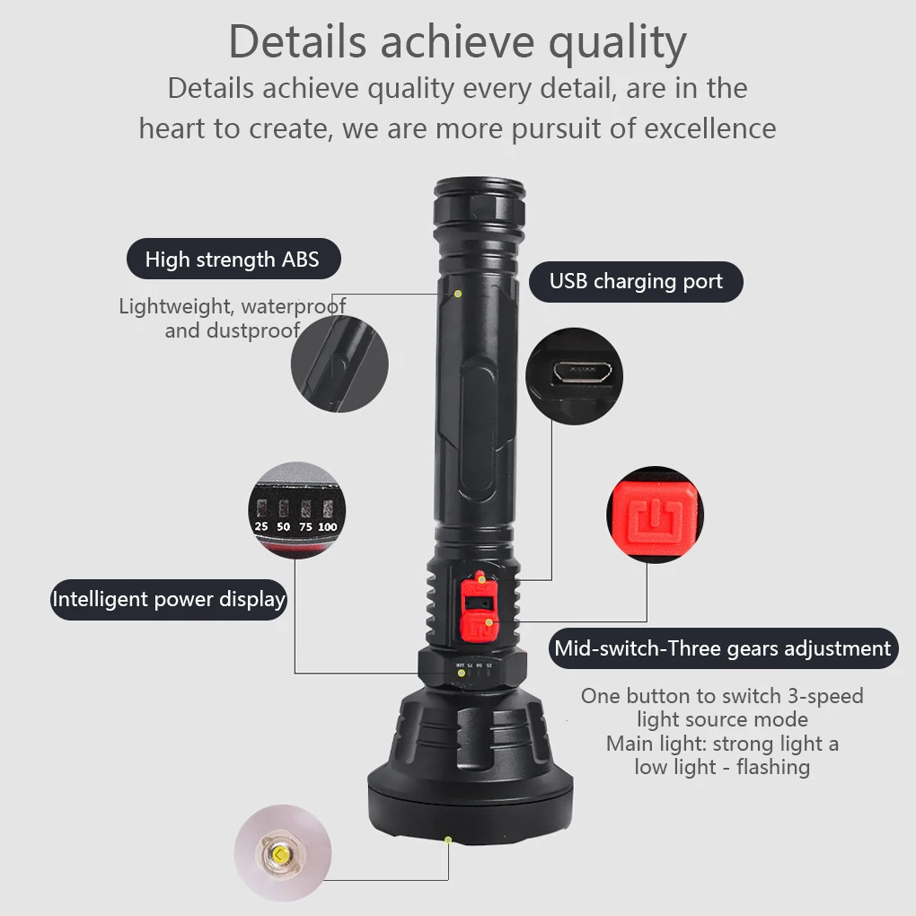 Фонарик для активного отдыха, перезаряжаемый, 3 режима, регулируемый ручной фонарь, Велоспорт, кемпинг, пеший туризм, охота, Ночной светильни...
Фонарик для активного отдыха, перезаряжаемый, 3 режима, регулируемый ручной фонарь, Велоспорт, кемпинг, пеший туризм, охота, Ночной светильни...