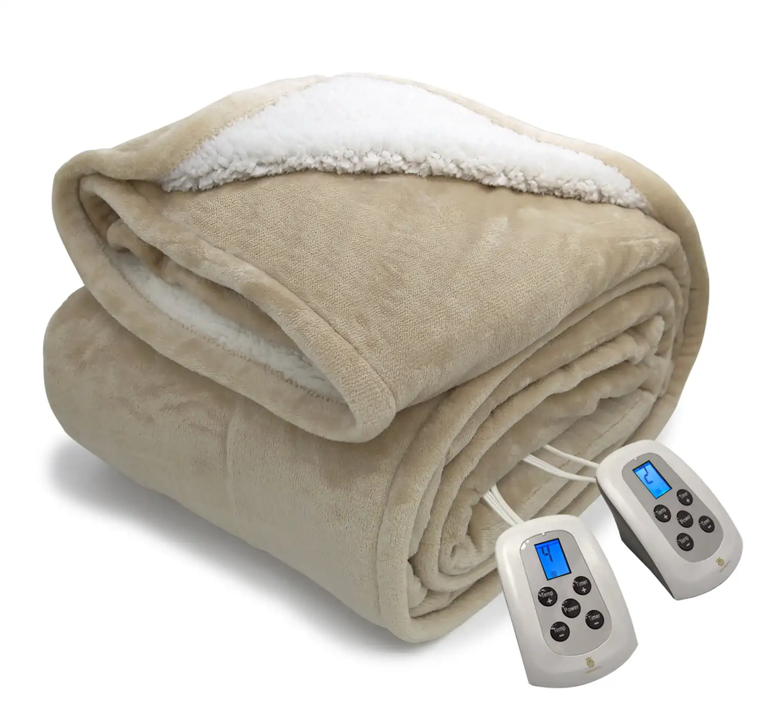 Electric Blanket Queen Linen Heated Throw with 10 Heat Settings/Safety 10 Hours Auto-Off Dual Controllers 84"x90"
Electric Blanket Queen Linen Heated Throw with 10 Heat Settings/Safety 10 Hours Auto-Off Dual Controllers 84"x90"