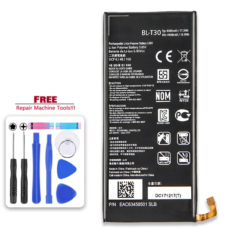 NEW2023 BL-T30 Battery For LG X Power 2 II Power2 L64VL M320F M320N M322 L63BL K10 Power M320 M320DSN M320TV MLV7N Bateria
NEW2023 BL-T30 Battery For LG X Power 2 II Power2 L64VL M320F M320N M322 L63BL K10 Power M320 M320DSN M320TV MLV7N Bateria