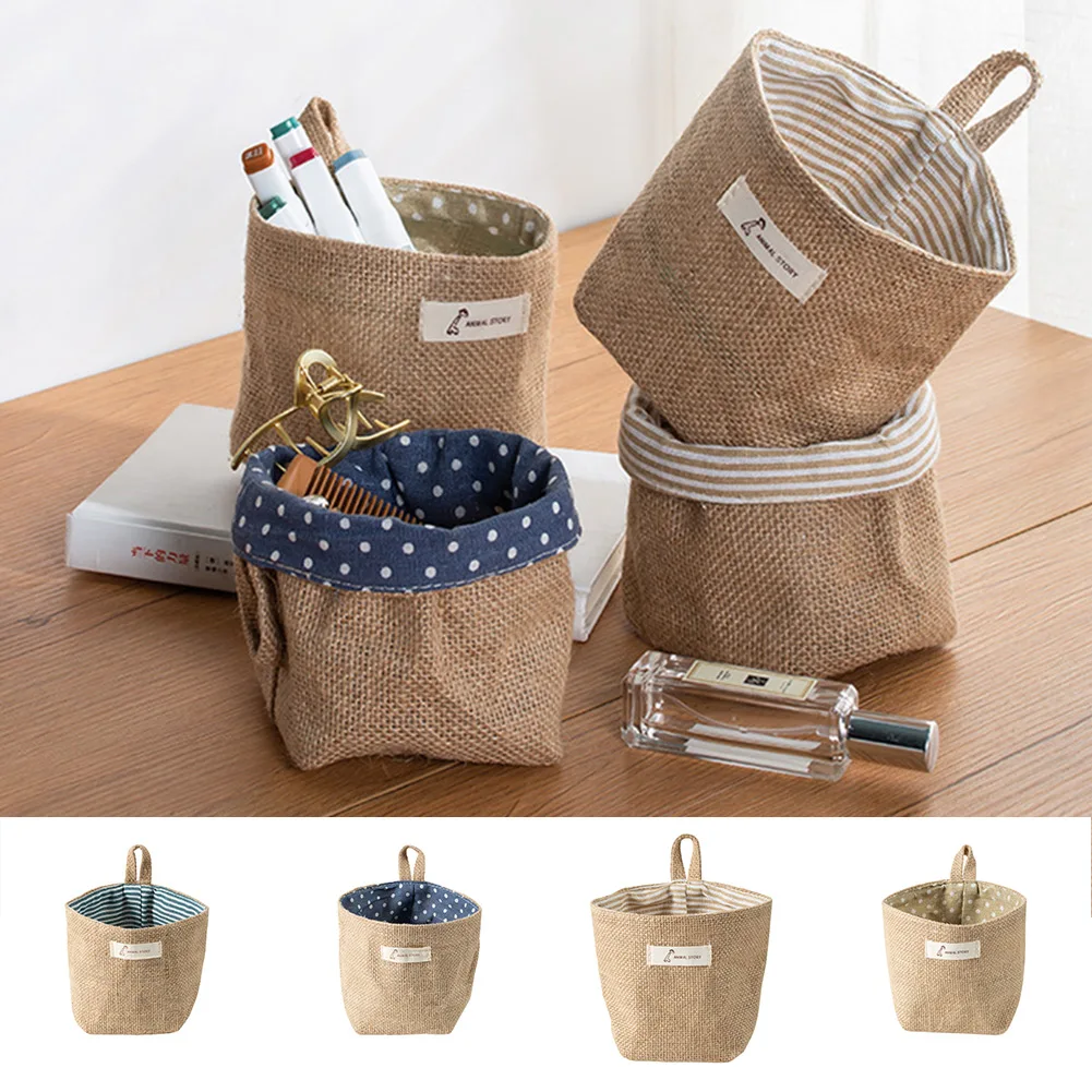 Wall Storage Bag Hanging Pocket Snack Sundries Cosmetic Organiser Office Stationery Organizer Cotton Linen Storage Baskets Bag
Wall Storage Bag Hanging Pocket Snack Sundries Cosmetic Organiser Office Stationery Organizer Cotton Linen Storage Baskets Bag