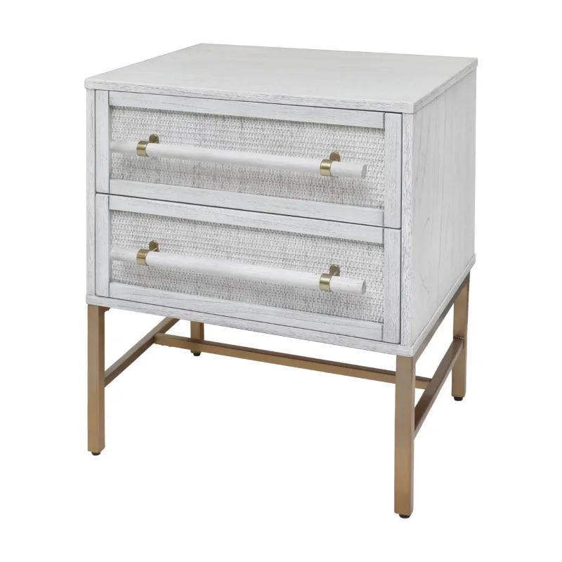 Hopper Studio White Nightstand 2-drawers 
Hopper Studio White Nightstand 2-drawers