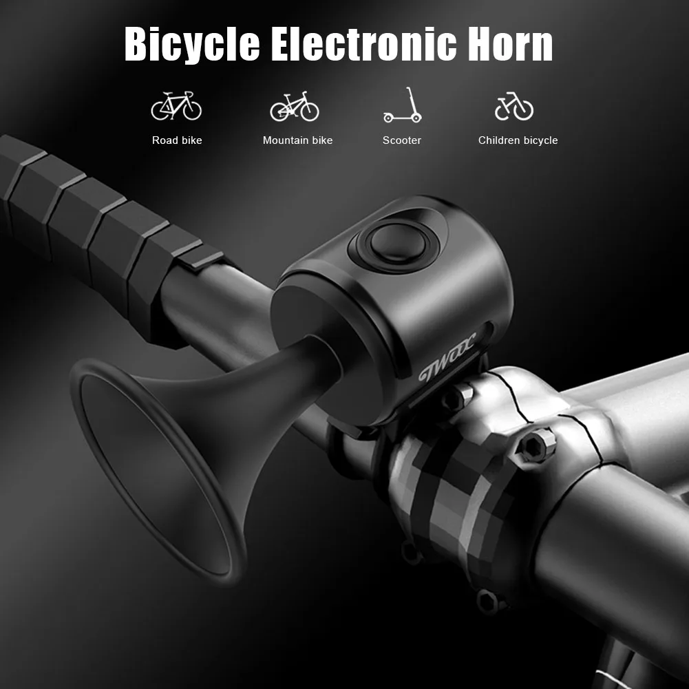 120db Bicycle Handlebar Bell IPX4 Waterproof Electric Horn Suitable For Mountain Bikes Road Bikes Scooters Cycling Accessories
120db Bicycle Handlebar Bell IPX4 Waterproof Electric Horn Suitable For Mountain Bikes Road Bikes Scooters Cycling Accessories