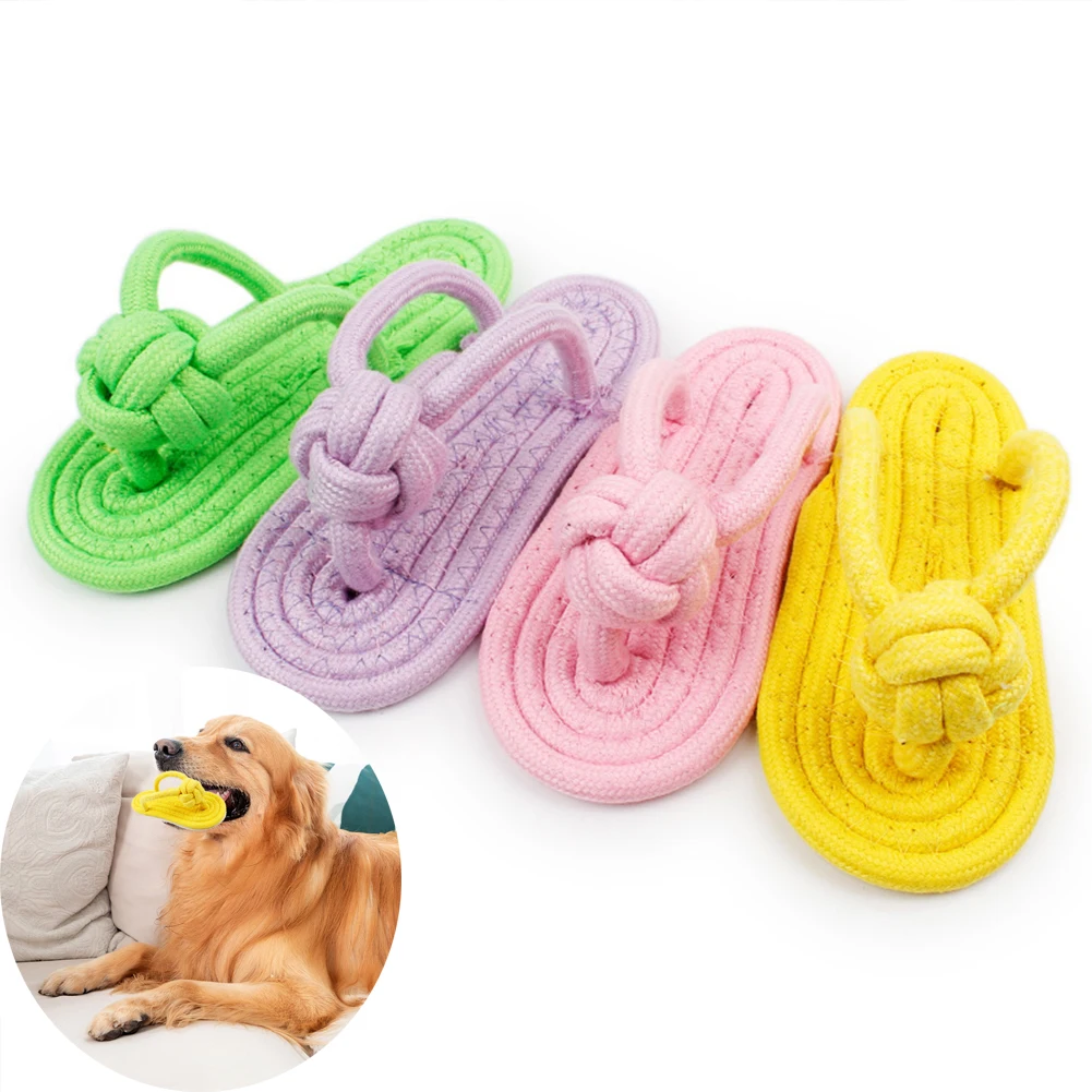 Pet Dog Chew Knot Toy Cotton Rope Slippers Pet Toy Cleaning Teeth Bite Resistant Chew Puppy Toy Dogs Accessories
Pet Dog Chew Knot Toy Cotton Rope Slippers Pet Toy Cleaning Teeth Bite Resistant Chew Puppy Toy Dogs Accessories