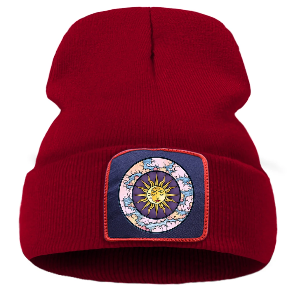 Women's Hatmoon And Sun Poster Knitted Men's Cap Female Street Hip Hop Autumn Winter Balaclava Bobble Beanie Hats
Women's Hatmoon And Sun Poster Knitted Men's Cap Female Street Hip Hop Autumn Winter Balaclava Bobble Beanie Hats