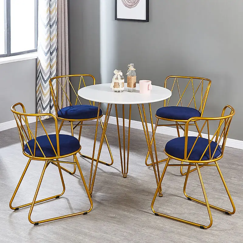 Nordic Dining Chair Designer Gold Luxury Home Relaxing Dining Table Chair Backrest Silla Plegable Furniture for Home CC50CY
Nordic Dining Chair Designer Gold Luxury Home Relaxing Dining Table Chair Backrest Silla Plegable Furniture for Home CC50CY