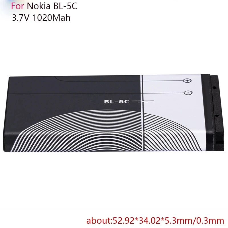 BL5C BL-5C BL 5C Phone Battery For Nokia 1100 1110 1200 1208 1280 1600 2600 2700 3100 3110 5130 6230 6230i n70 n72
BL5C BL-5C BL 5C Phone Battery For Nokia 1100 1110 1200 1208 1280 1600 2600 2700 3100 3110 5130 6230 6230i n70 n72