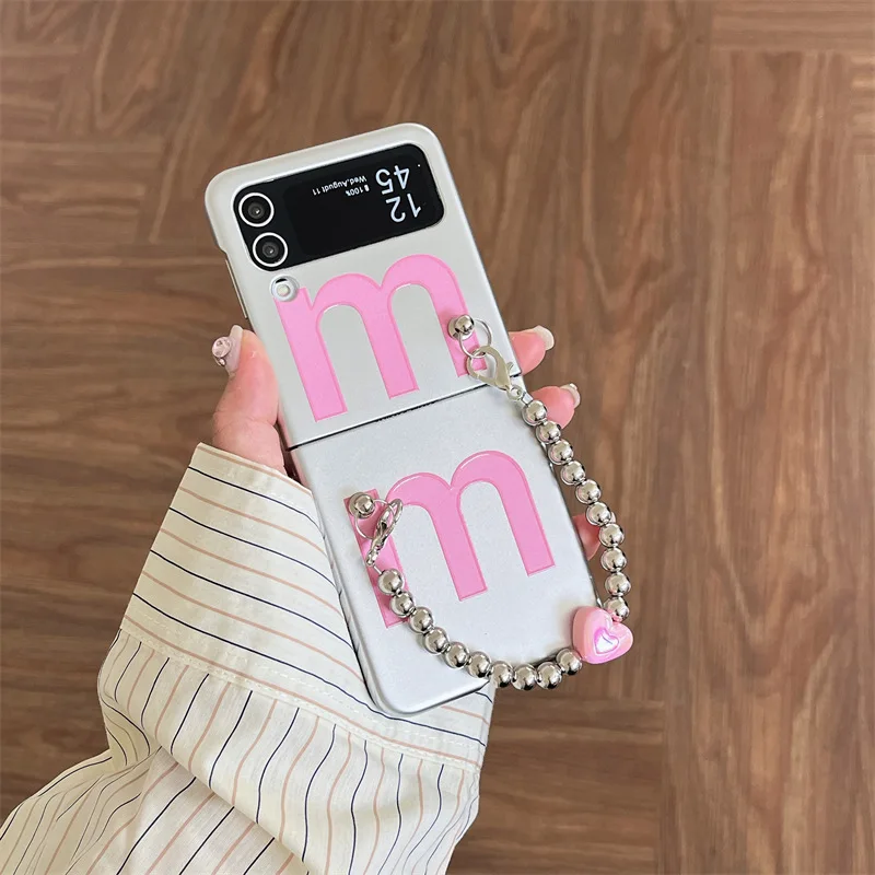 Pink English M Phone Case for Samsung Galaxy Z Flip 3 Z Flip 4 Z Flip 5 Hard PC Back Cover for ZFlip5 Case Shell
Pink English M Phone Case for Samsung Galaxy Z Flip 3 Z Flip 4 Z Flip 5 Hard PC Back Cover for ZFlip5 Case Shell
