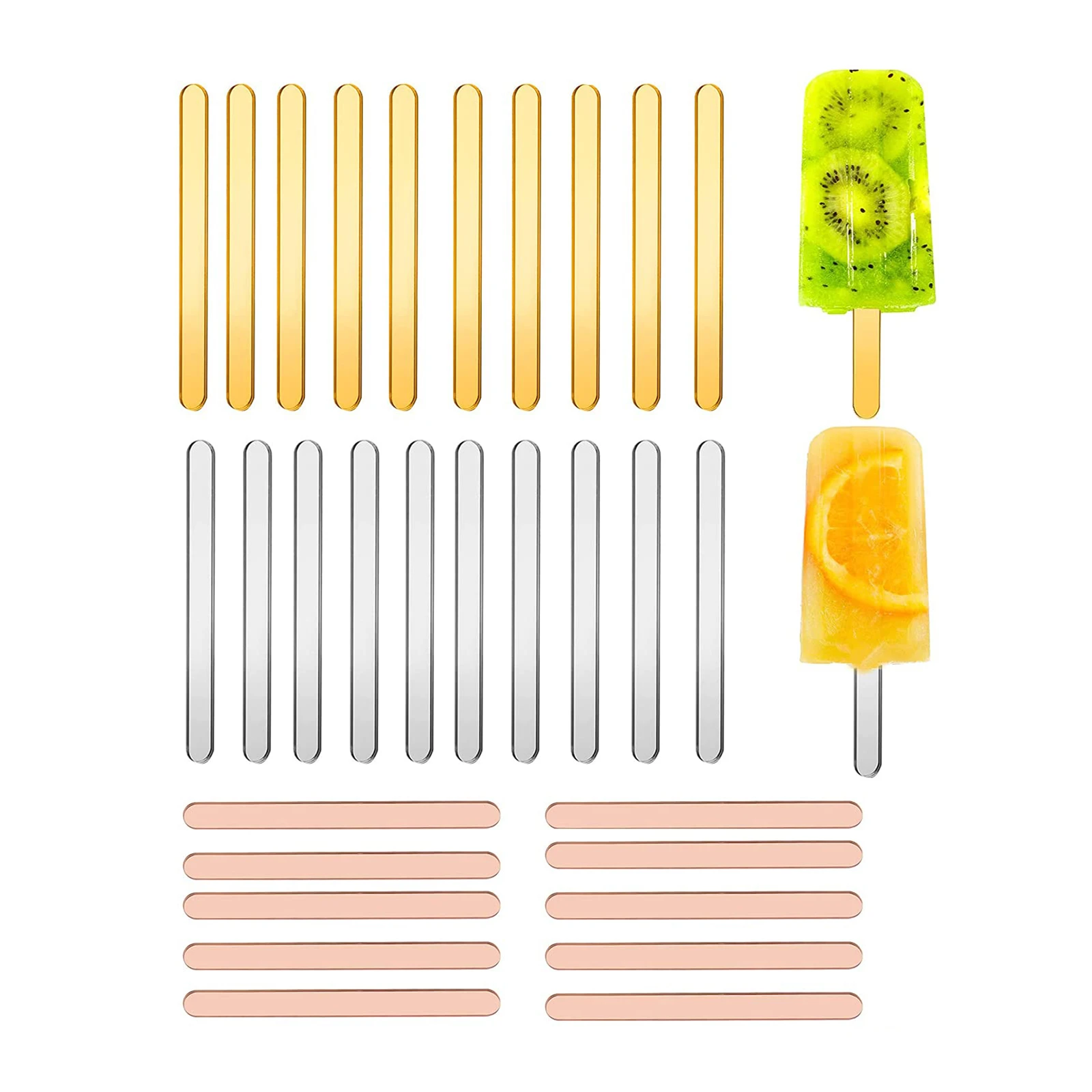 30 Pcs Acrylic Ice Cream Sticks Popsicle Stick Reusable Mini Cake Pop Sticks for Candy Kitchen Kids Crafts DIY Handmade Supplies
30 Pcs Acrylic Ice Cream Sticks Popsicle Stick Reusable Mini Cake Pop Sticks for Candy Kitchen Kids Crafts DIY Handmade Supplies
