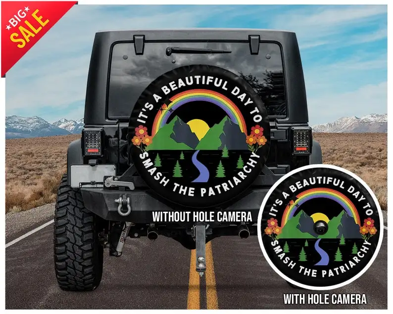 Tire cover, Feminism, It's A Beautiful Day To Smash The Patriarchy, Spare Tire Covers, Gifts for Mom, Car Accessories, Birthday
Tire cover, Feminism, It's A Beautiful Day To Smash The Patriarchy, Spare Tire Covers, Gifts for Mom, Car Accessories, Birthday
