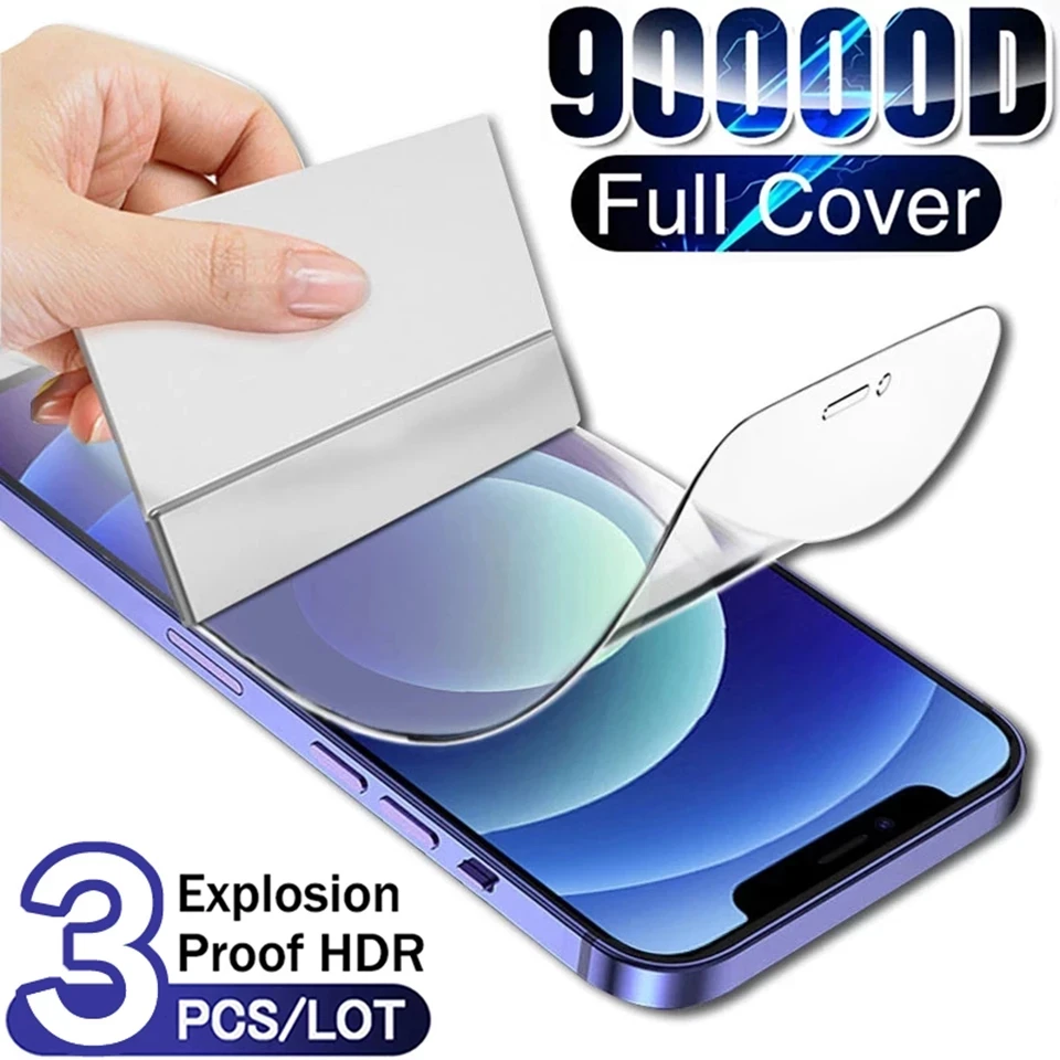3 шт., гидрогелевые Защитные пленки для IPhone 12 11 14 Pro Max 13 Mini XS XR X
3 шт., гидрогелевые Защитные пленки для IPhone 12 11 14 Pro Max 13 Mini XS XR X