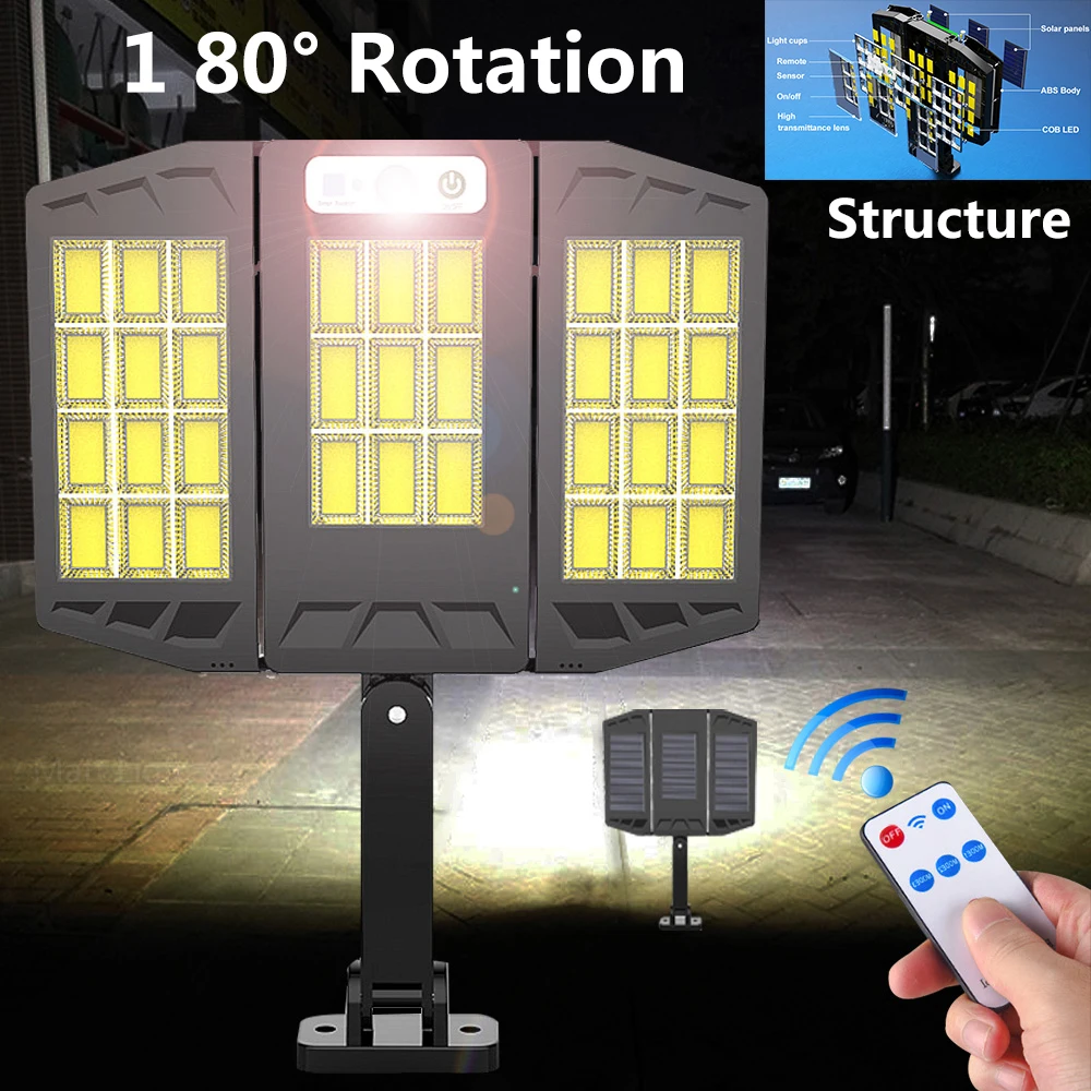 10000 LM Garden Solar Lamps 648 COB Wall Lamp LED Motion Sensor Security Lights Remote IP65 Waterproof Led Lighting Street Light 
10000 LM Garden Solar Lamps 648 COB Wall Lamp LED Motion Sensor Security Lights Remote IP65 Waterproof Led Lighting Street Light