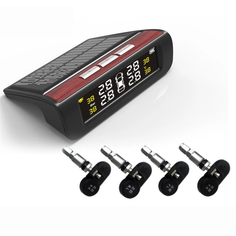 Tyre Pressure Temperature Warning Solar Power TPMS Car Tire Pressure Alarm Monitor System Auto Truck Security Alarm Systems
Tyre Pressure Temperature Warning Solar Power TPMS Car Tire Pressure Alarm Monitor System Auto Truck Security Alarm Systems