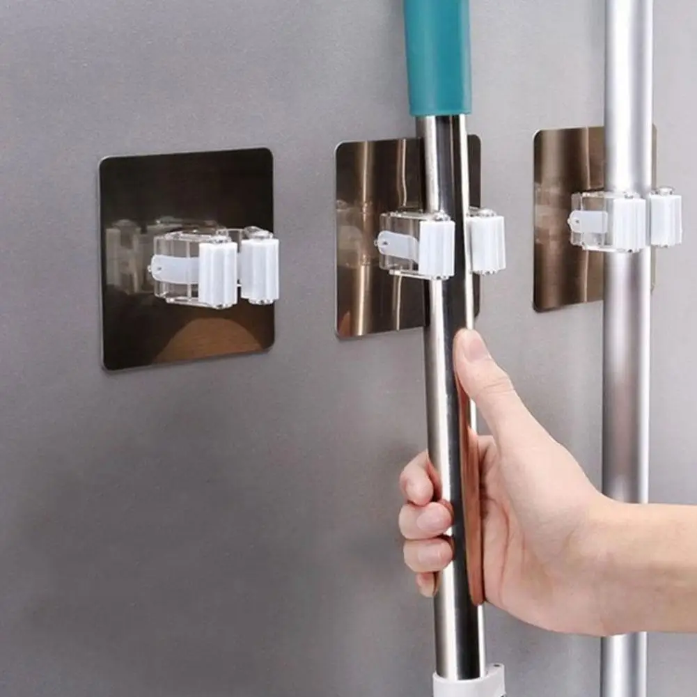Self-Adhesive Multi-Purpose Hooks Mop Holder Wall Mounted Mop Organizer Broom Hanger Hook Kitchen Bathroom Waterproof Wall Hook
Self-Adhesive Multi-Purpose Hooks Mop Holder Wall Mounted Mop Organizer Broom Hanger Hook Kitchen Bathroom Waterproof Wall Hook