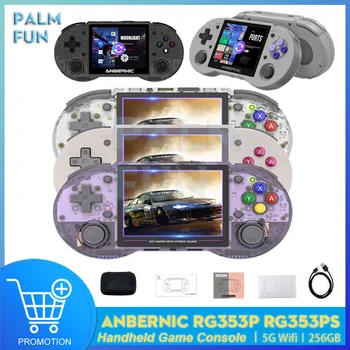 ANBERNIC RG353P RG353PS Handheld Game Console Linux System 3.5 Inch IPS Screen Retro Game Player Support 5G WiFi Bluetooth