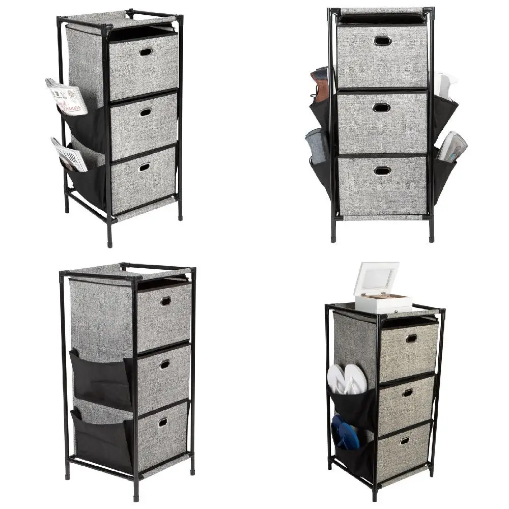 Innovative Black Nonwoven Storage Drawers with Easy Access Side Pockets and Handy Design - Perfect for Home Organization.
Innovative Black Nonwoven Storage Drawers with Easy Access Side Pockets and Handy Design - Perfect for Home Organization.