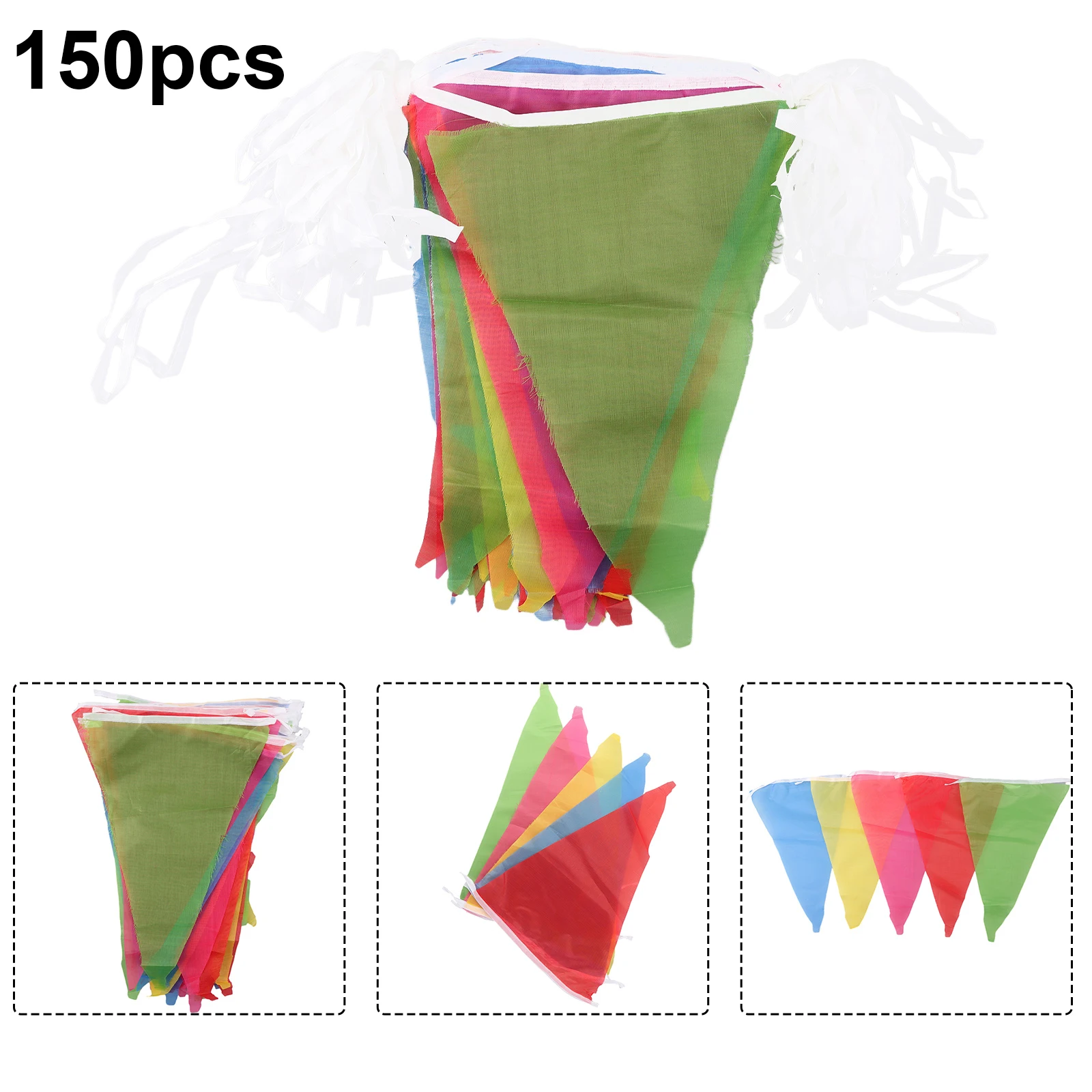 100M Multicolored Triangle Flags Bunting Banner Pennant For Kindergarten Home Garden Wedding Festival Outdoor Decor
100M Multicolored Triangle Flags Bunting Banner Pennant For Kindergarten Home Garden Wedding Festival Outdoor Decor