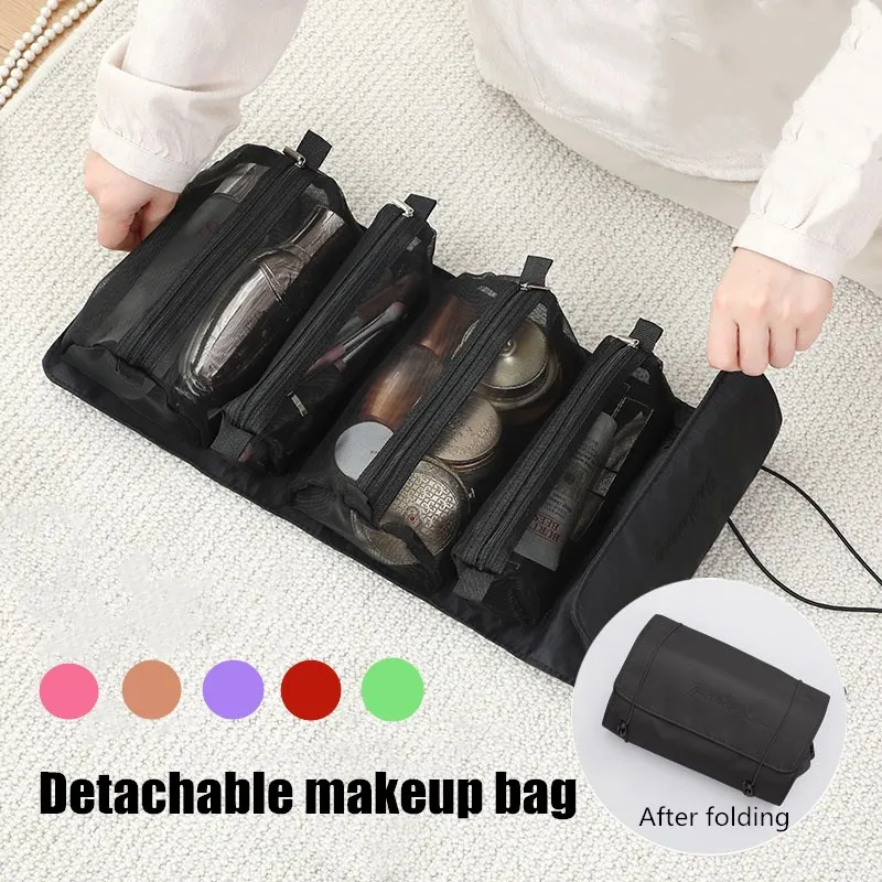 6Colors 4 In 1 Mesh Multi-function Girls Cosmetic Storage Women Dismountable for Travel Foldable Toiletry Bag Makeup Organizer
6Colors 4 In 1 Mesh Multi-function Girls Cosmetic Storage Women Dismountable for Travel Foldable Toiletry Bag Makeup Organizer