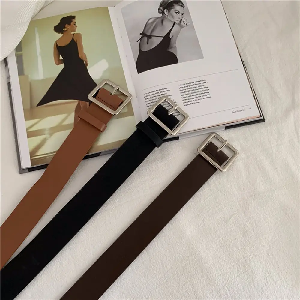 Trend Simple Width All-match Square Buckle Women Skirt Decorations PU leather Belt Korean Waist Strap Female Waistband
Trend Simple Width All-match Square Buckle Women Skirt Decorations PU leather Belt Korean Waist Strap Female Waistband