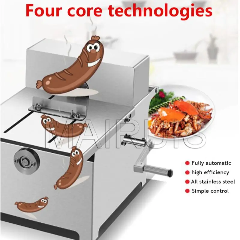 

Commercial Sausage Binding Knotting Machine Manual Household Hotdog Sausage Winding Machines