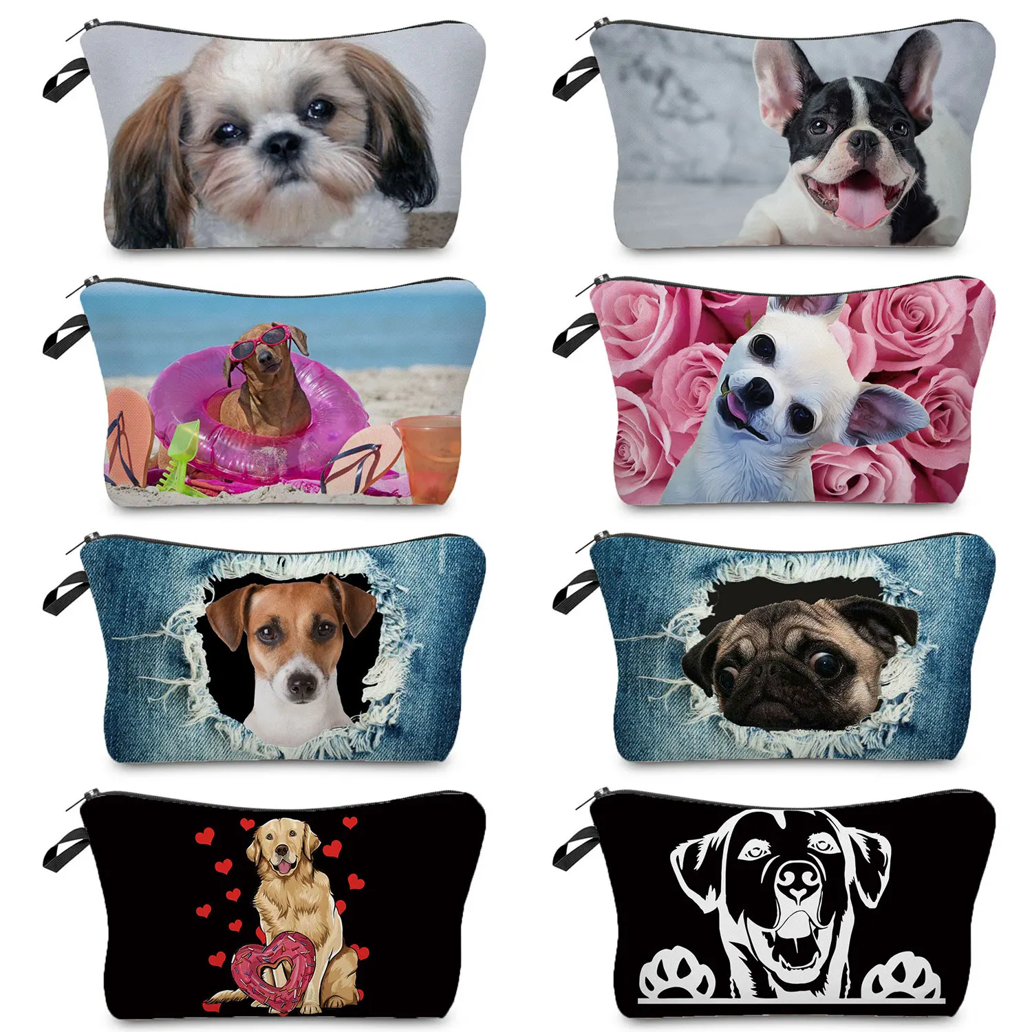 Portable Women's Cosmetic Bag Cute 3D Hole Dog Print Organizer Toiletry Bags Makeup Casual School Pencil Cases Pet Travel Gift
Portable Women's Cosmetic Bag Cute 3D Hole Dog Print Organizer Toiletry Bags Makeup Casual School Pencil Cases Pet Travel Gift
