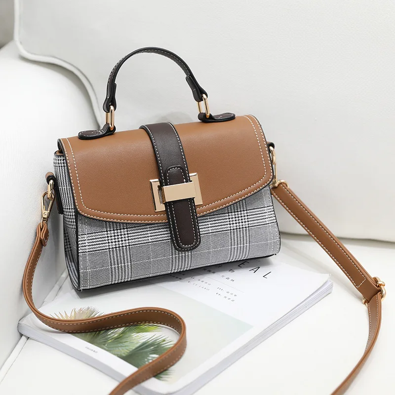 Contrast Color Plaid PU Leather Crossbody Bags For Women 2022 Female Shoulder Hand Bag Ladies Fashionable Purses and Handbags
Contrast Color Plaid PU Leather Crossbody Bags For Women 2022 Female Shoulder Hand Bag Ladies Fashionable Purses and Handbags