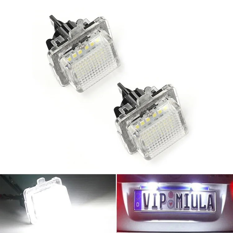 2PCS Car White LED License Plate Light Assembly Replacement Tag Lamp 2835-SMD LED light for Mercedes W204 W221 W212 W216
2PCS Car White LED License Plate Light Assembly Replacement Tag Lamp 2835-SMD LED light for Mercedes W204 W221 W212 W216