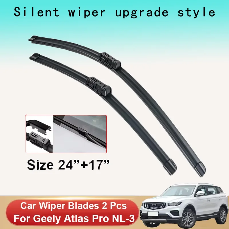 Щетки стеклоочистителя для Geely Atlas Pro NL-3 2021 2022 2023, автомобильные аксессуары, щетки стеклоочистителя переднего стекла, резак, товары
Щетки стеклоочистителя для Geely Atlas Pro NL-3 2021 2022 2023, автомобильные аксессуары, щетки стеклоочистителя переднего стекла, резак, товары