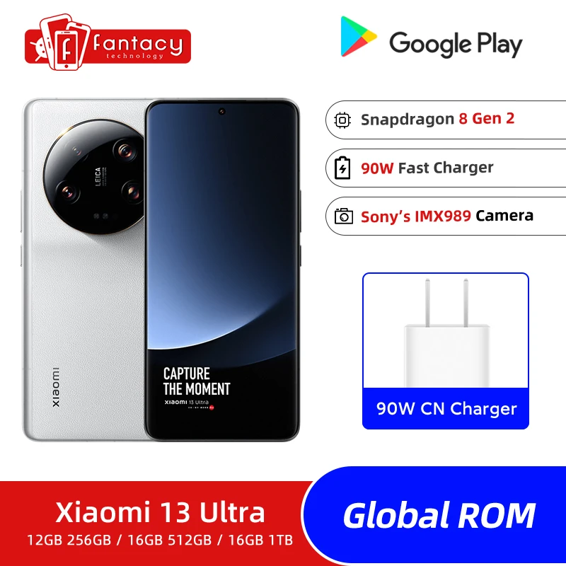 

Xiaomi 13 Ultra 5G 6.73 Inch 2K OLED flexible Curved 120Hz screen Snapdragon 8 Gen 2 Octa Core 50MP Quad Camera