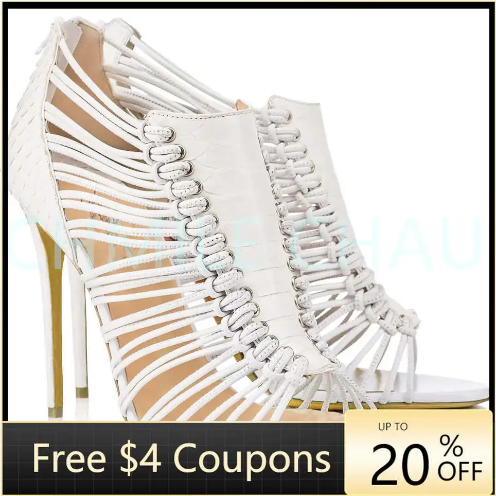 Gladiator Rome Elegant Luxury Designer Women Sandals Stiletto High Heel Fetish Prom Shoes Plus Size Sandália Feminina 193-CHC-31
Gladiator Rome Elegant Luxury Designer Women Sandals Stiletto High Heel Fetish Prom Shoes Plus Size Sandália Feminina 193-CHC-31