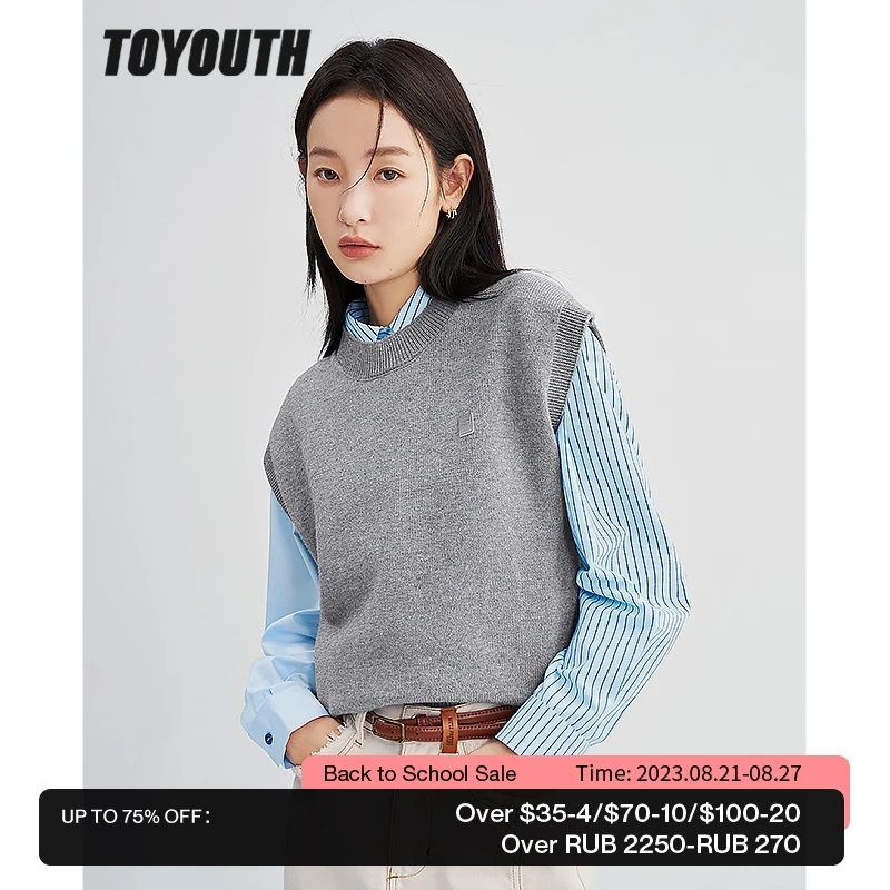 Toyouth Women Knitted Vest 2022 Winter Sleeveless O Neck Loose Sweaters Versatile Warm Chic Green Brown Gray Tops
Toyouth Women Knitted Vest 2022 Winter Sleeveless O Neck Loose Sweaters Versatile Warm Chic Green Brown Gray Tops