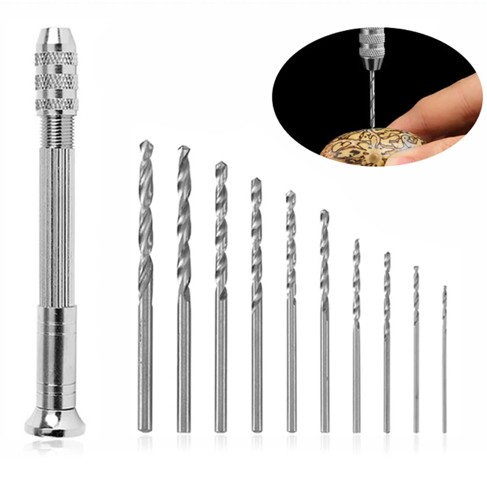 0.3-3.2mm Mini Micro Hand Drill Aluminum With Keyless Chuck Woodworking Drilling Tools For Models Hobby DIY Handmade Tools
0.3-3.2mm Mini Micro Hand Drill Aluminum With Keyless Chuck Woodworking Drilling Tools For Models Hobby DIY Handmade Tools