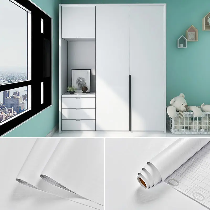 Wood White DIY Decorative Film PVC Self Adhesive Wall Paper Furniture Renovation Stickers Kitchen Cabinet Waterproof Wallpaper
Wood White DIY Decorative Film PVC Self Adhesive Wall Paper Furniture Renovation Stickers Kitchen Cabinet Waterproof Wallpaper