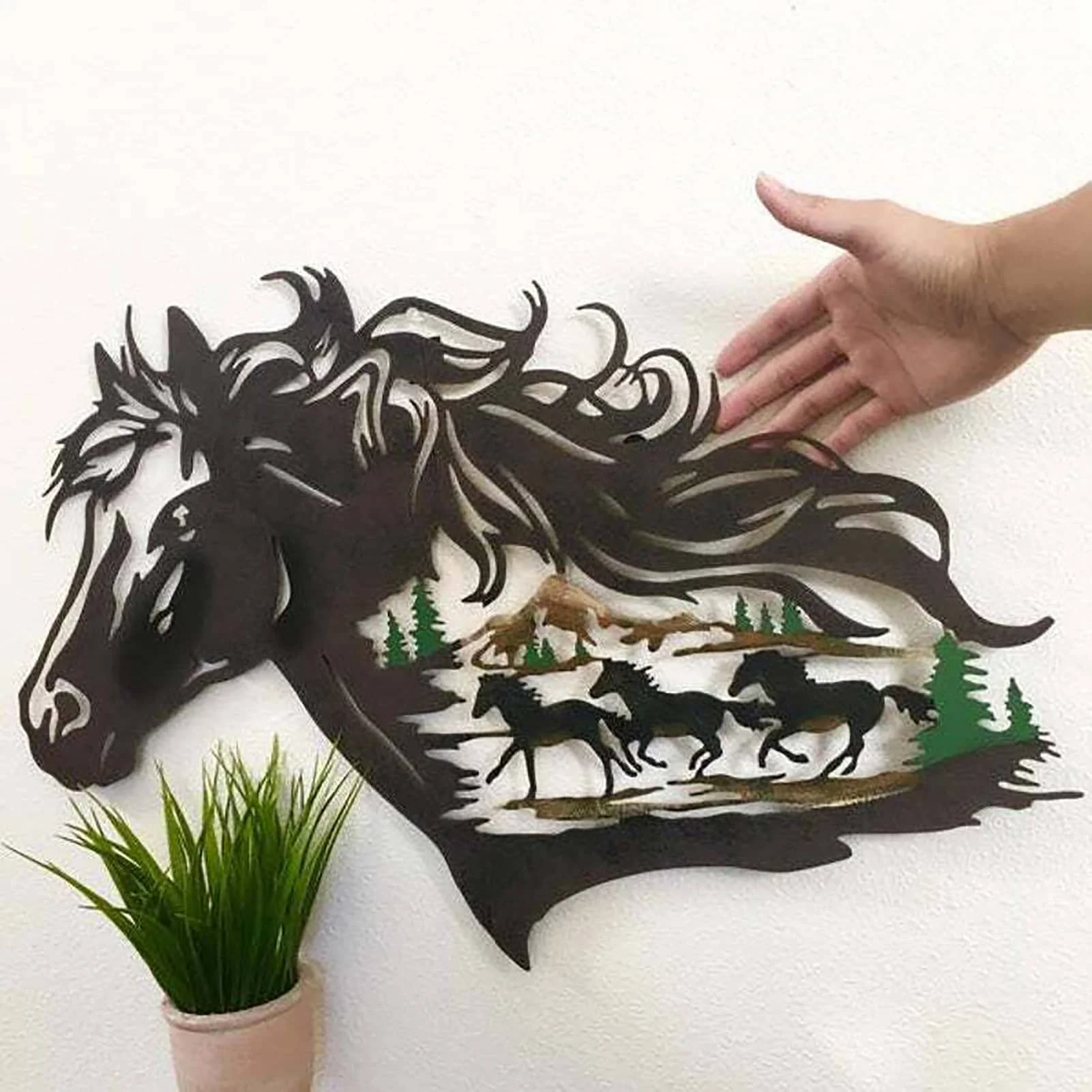 Metal Horse Shadow Home Decor Forest Animal Wide Rustic Metal-Wall Art Home Decoration Best Gift
Metal Horse Shadow Home Decor Forest Animal Wide Rustic Metal-Wall Art Home Decoration Best Gift