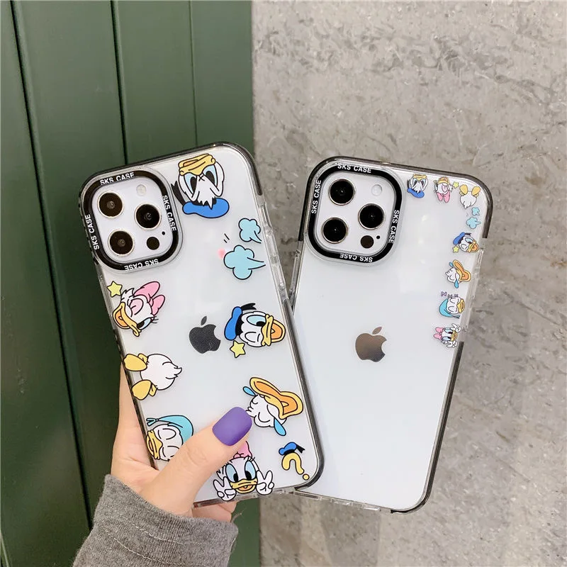 BanDai Donald Duck Phone Cases For iPhone 11 Pro Max 12 Mini XR XS MAX 8 X 7 SE 2022 Couple Transparent Soft Silicone Cover Gift
BanDai Donald Duck Phone Cases For iPhone 11 Pro Max 12 Mini XR XS MAX 8 X 7 SE 2022 Couple Transparent Soft Silicone Cover Gift