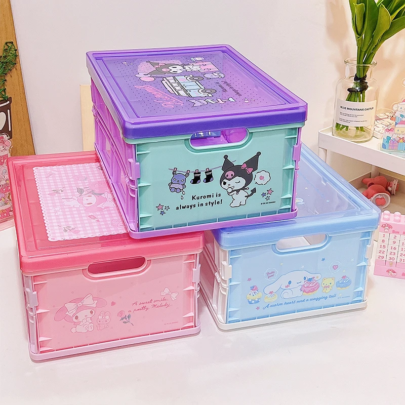 Kawaii Sanrio Cinnamoroll Storage Box Kuromi My Melody Anime Foldable Desktop Book Toy Storage Dust Belt Cover Stationery Girl
Kawaii Sanrio Cinnamoroll Storage Box Kuromi My Melody Anime Foldable Desktop Book Toy Storage Dust Belt Cover Stationery Girl