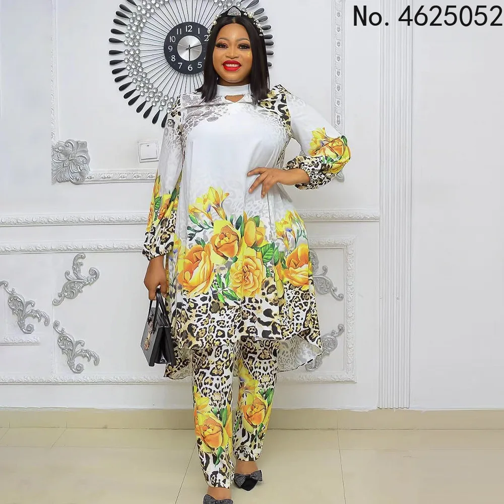 Лето 2022, модный стиль, африканские женщины, с длинным рукавом, о-образным вырезом, принт из полиэстера, комплект из двух предметов, топ и брюк...
Лето 2022, модный стиль, африканские женщины, с длинным рукавом, о-образным вырезом, принт из полиэстера, комплект из двух предметов, топ и брюк...