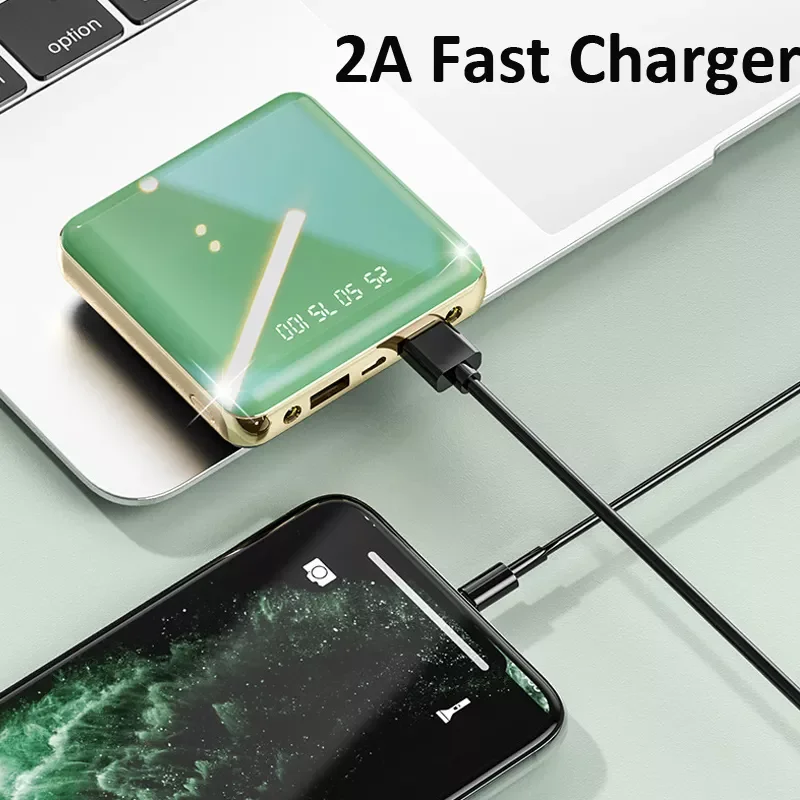 2023 Portable Mini Power Bank 20000mAh LED Mirror Display Dual USB External Battery Powerbank 5V 2A Fast Charger For Xiaomi 2020 
2023 Portable Mini Power Bank 20000mAh LED Mirror Display Dual USB External Battery Powerbank 5V 2A Fast Charger For Xiaomi 2020