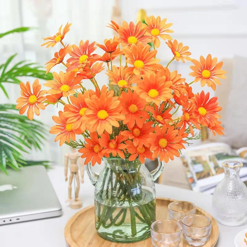 Faux Daisy Bouquets Artificial Flowers for Outdoor Plastic Arrangement Bouquet Home Garden Decor Artificial Daisies Vase Decor
Faux Daisy Bouquets Artificial Flowers for Outdoor Plastic Arrangement Bouquet Home Garden Decor Artificial Daisies Vase Decor