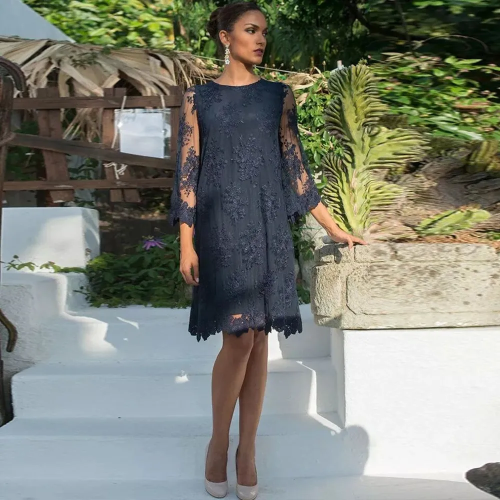 2022 Simple Lace Mother of the Bride Dress moeder van de bruid jurken Full Sleeves Formal Women's Party Gowns Robe De Soiree
2022 Simple Lace Mother of the Bride Dress moeder van de bruid jurken Full Sleeves Formal Women's Party Gowns Robe De Soiree