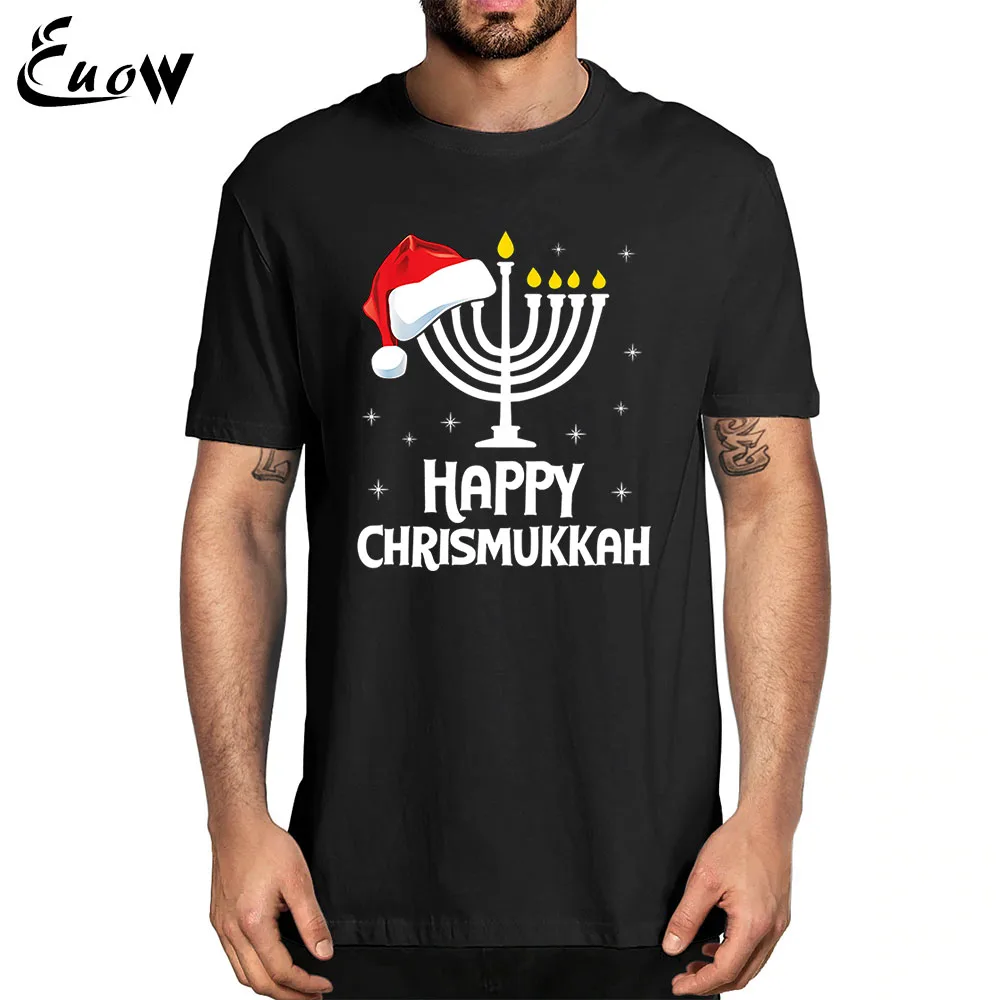 Euow унисекс 100% хлопок Happy chrismukka Santa Hat Menorah Рождество hanukka подарок забавная рубашка мужская одежда футболка Повседневная футболка
Euow унисекс 100% хлопок Happy chrismukka Santa Hat Menorah Рождество hanukka подарок забавная рубашка мужская одежда футболка Повседневная футболка