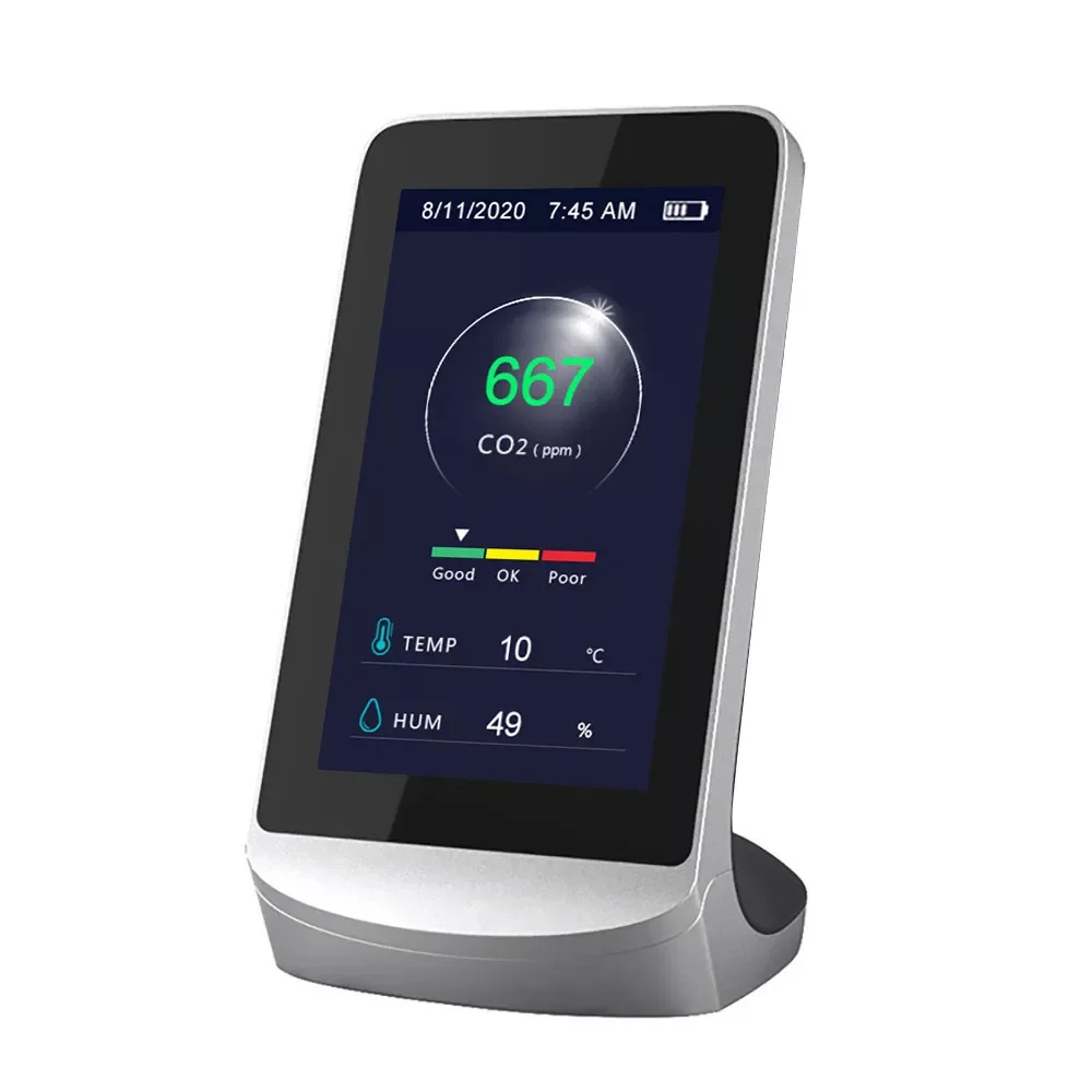 Indoor Multi-Function Air Detector Gas Quality Monitor CO2 Carbon Dioxide Meter Household Air Detection Office Inspection
Indoor Multi-Function Air Detector Gas Quality Monitor CO2 Carbon Dioxide Meter Household Air Detection Office Inspection