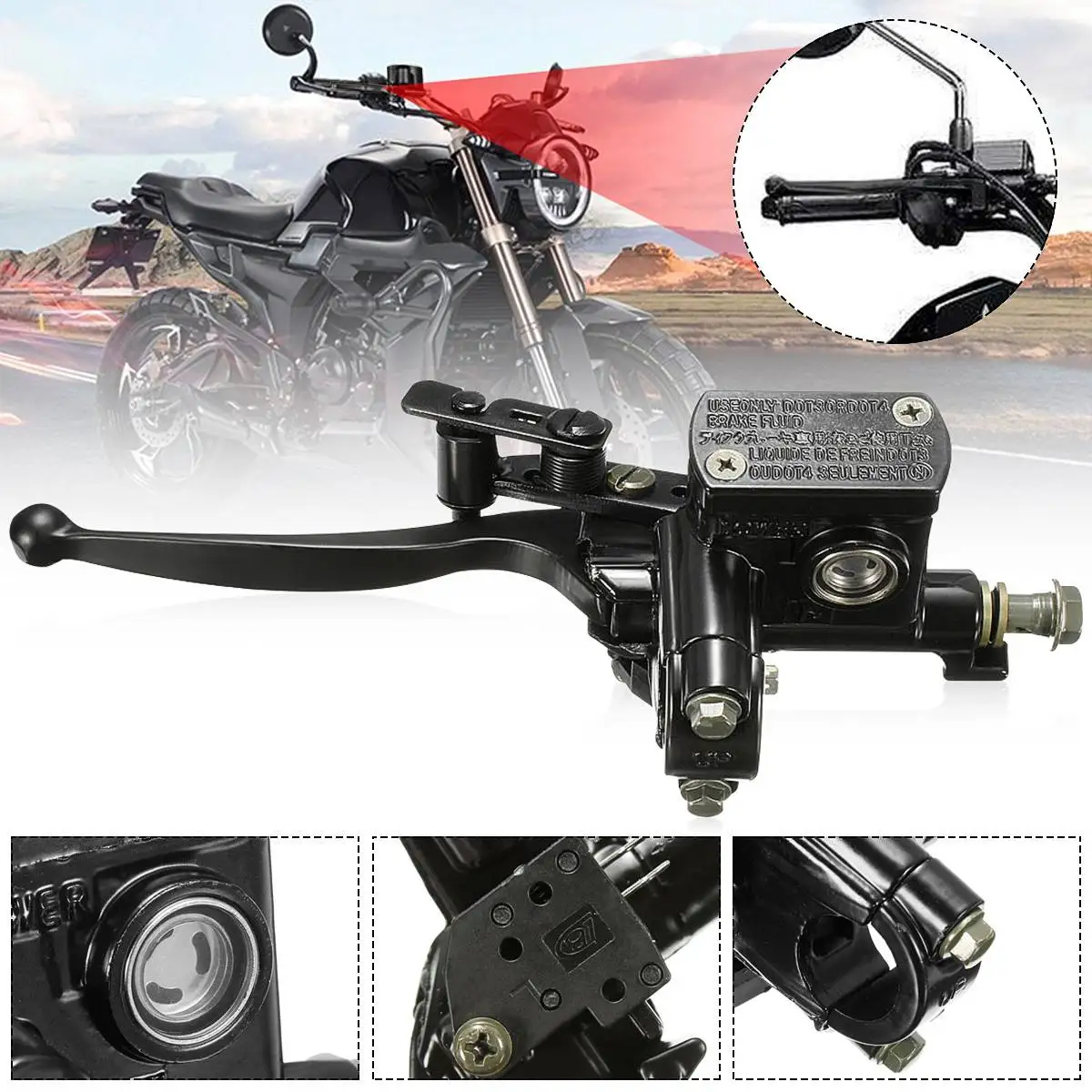 Left Right Brake Master Cylinder Assembly Brake Master Cylinder Assembly For Quad ATV 50cc 70cc 90cc 110cc 125cc 200cc
Left Right Brake Master Cylinder Assembly Brake Master Cylinder Assembly For Quad ATV 50cc 70cc 90cc 110cc 125cc 200cc