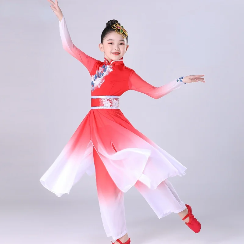 Classical Chinese National Dance Costumes Children Yangko Dance Clothing for Girl Fan Dance Suit Waist Drum Dance Clothes
Classical Chinese National Dance Costumes Children Yangko Dance Clothing for Girl Fan Dance Suit Waist Drum Dance Clothes