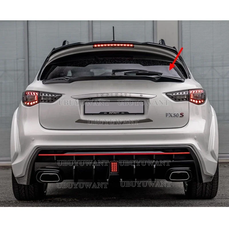 Для Infiniti QX70 FX35 FX37, средний спойлер для хэтчбека, черный декоративный аксессуар для заднего крыла автомобиля
Для Infiniti QX70 FX35 FX37, средний спойлер для хэтчбека, черный декоративный аксессуар для заднего крыла автомобиля