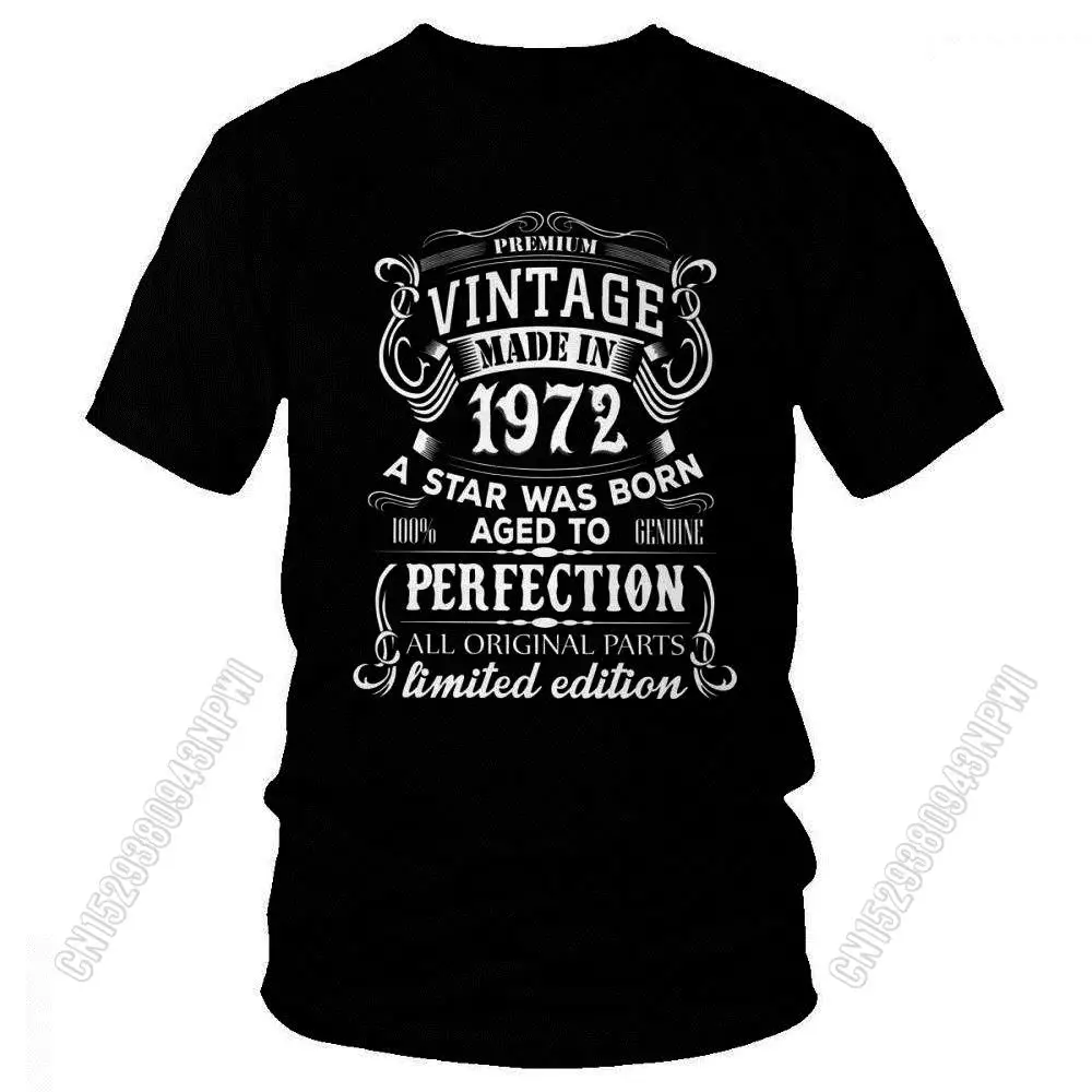 T-Shirt Men Short Sleeve T Shirt 100% Cotton Coupe Ample Idéal Comme Cadeau D'anniversaire Collection Été 1972 Custom Gift
T-Shirt Men Short Sleeve T Shirt 100% Cotton Coupe Ample Idéal Comme Cadeau D'anniversaire Collection Été 1972 Custom Gift