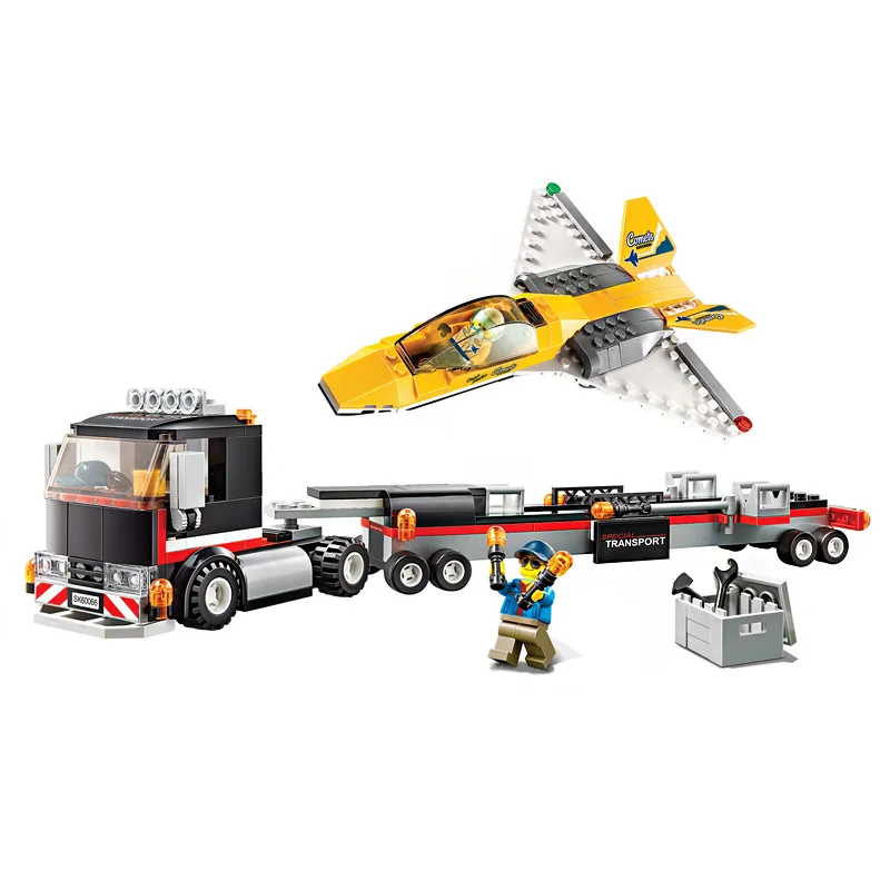 New Mechanical City Series 293pcs Jet Transporter Building Blocks Toys Compatible 60289 for Children Birthday Christmas Gift
New Mechanical City Series 293pcs Jet Transporter Building Blocks Toys Compatible 60289 for Children Birthday Christmas Gift