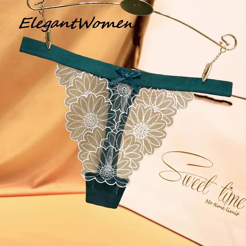 2pcs Sexy Lace Flowers Thong Mesh Women Panties Lady Underwears Lingerie Tanga Low Waist Underwear Slip Seamless Underpants 2022
2pcs Sexy Lace Flowers Thong Mesh Women Panties Lady Underwears Lingerie Tanga Low Waist Underwear Slip Seamless Underpants 2022