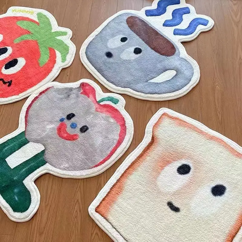 Cute Printed Long Carpet Toast Rug for Living Room Soft Anti-slip Floor Mat Creative Bedroom Bedside Rug Skin-friendly Mat
Cute Printed Long Carpet Toast Rug for Living Room Soft Anti-slip Floor Mat Creative Bedroom Bedside Rug Skin-friendly Mat