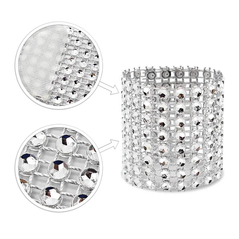 Wedding Party Banquet Round Napkin Ring Bling Rhinestone Diamond Crystal Elegant Napkin Holder For DIY
Wedding Party Banquet Round Napkin Ring Bling Rhinestone Diamond Crystal Elegant Napkin Holder For DIY