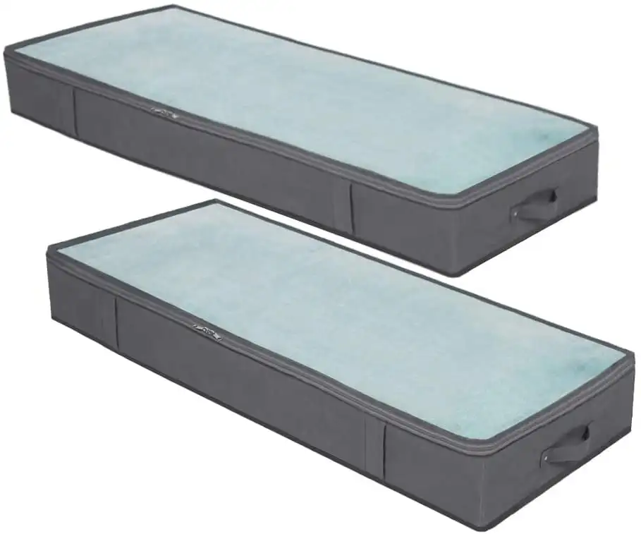 Underbed Storage Bag Organizer (2 Pack) Large Capacity Storage Box with Reinforced Strap Handles, PP Non-Woven Material, Clear W
Underbed Storage Bag Organizer (2 Pack) Large Capacity Storage Box with Reinforced Strap Handles, PP Non-Woven Material, Clear W